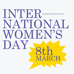 Women's Day Background Concept vector illustration