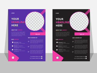 Brochure design, cover modern layout, poster, annual report, flyer in A4. Creative flyer design. Corporate template layout presentation. Business concept.