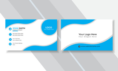Professional creative unique Simple modern business card design template
