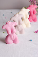 Soy Candles, Woman Torso Handmade Scented Candles