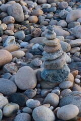 Rocks, Pebbles, Coastal Beach Landscape