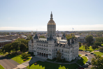 Obraz premium Connecticut state capitol building in Hartford, Connecticut.
