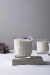 Soy Candle, Handmade Scented Candles with Lavender in Glass