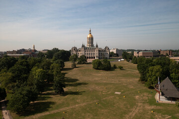 Connecticut state capitol building in Hartford, Connecticut.
