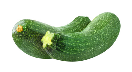 Two raw zucchini cut out