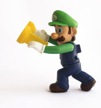 Mc Happy Meal toy. Mario Bros Collection. Character: Luigi.