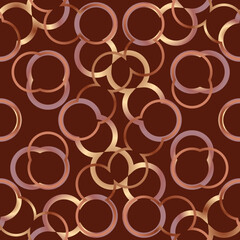 
Stacked Intersecting Circles with Colorful Background