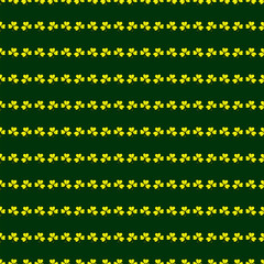 SAINT PATRICK'S DAY seamless pattern with clover.