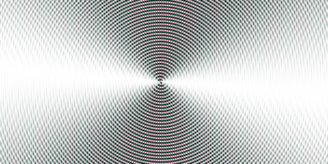 Searchlight striped circles screen optical. Lamp flare glow. Fresnel lens pattern. Spotlight glass...