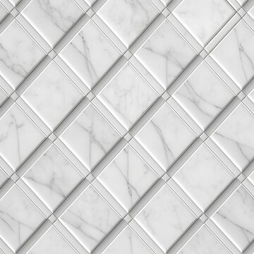 White marble texture and background for design pattern artwork. AI generated