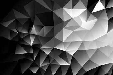 background of black and white polygon, ai generated