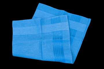 Blue cotton handkerchief for men.