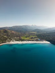 Cercles muraux Plage de Palombaggia, Corse Ostriconi Beach Corsica island, France