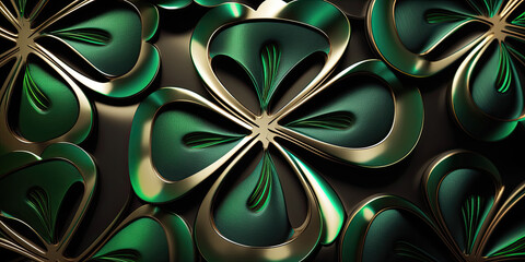 four leaf clover design - generative ai
