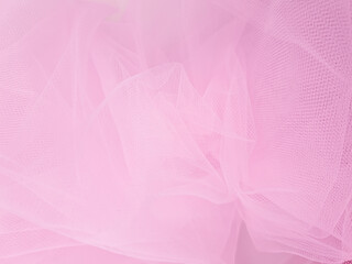 Soft pink tulle fabric background beautiful backdrop for text for text