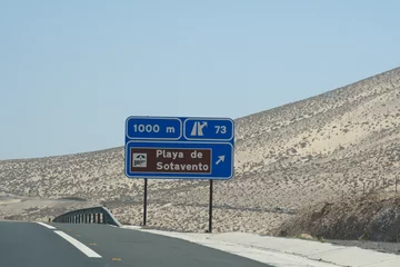 Tableaux ronds sur aluminium Plage de Sotavento, Fuerteventura, Îles Canaries Dunes of the Sotavento Beach in Jandia, Fuerteventura