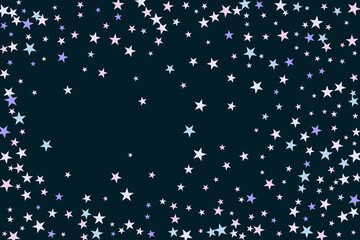 Fototapeta premium Star confetti. Abstract casual confetti background. Bright design pattern.