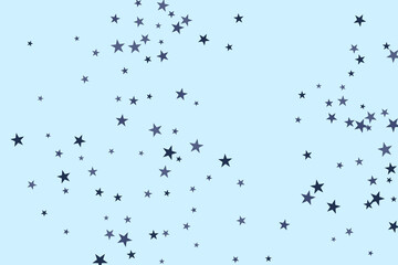 Star confetti. Abstract casual confetti background. Bright design pattern.