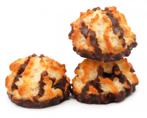 Tasty coconut chocolate cookies