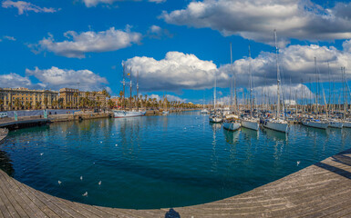 Port Vell, Old Harbor, Barcelona, Catalonia, Spain