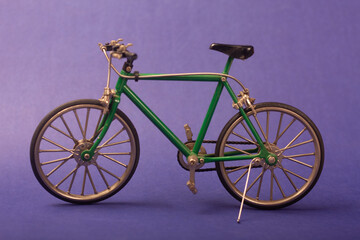 Fototapeta na wymiar bicycles on a blue background