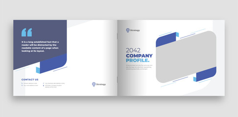 Company or corporate business profile brochure cover template layout design