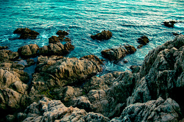 Peace of the sea and the rocks