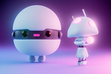 robot android, cyborg, painted android, generative ai	