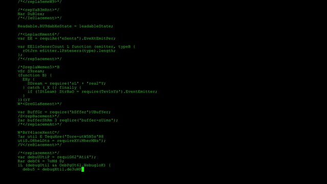 Hacker Text Code Attack Invalid Log Video Animation