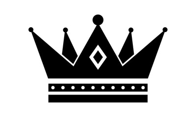 crown logo silhouette icon
