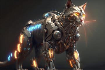 The Future is Meow: Futuristic Robotic Feline Ai