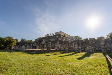 Temple of the Warriors in the Chichen Itza Archaeological Zone.