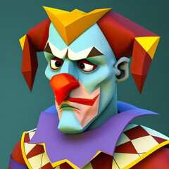 Clown/Harlekin, ki generated