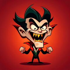 Cartoon vampire character