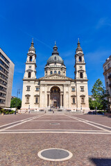 Fototapeta na wymiar St. Stephen's Basilica is a Roman Catholic basilica in Budapest, Hungary. It is named in honour of Stephen, the first King of Hungary