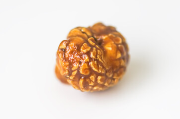 Sweet ready-to-eat popcorn close up.