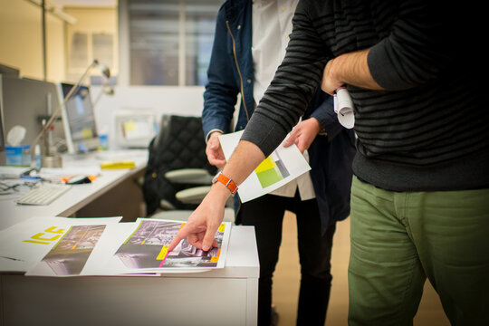 Design critique in studio