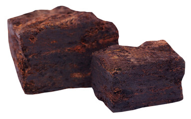 Close up of peat block