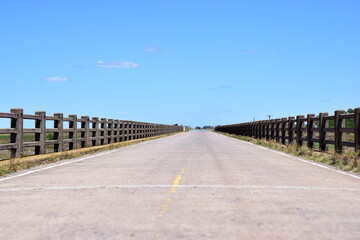 puente camino fin paisaje rio