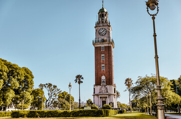 Buenos Aires, Argentina - December 21, 2022: The Torre Monumental also know as the Torre de los...