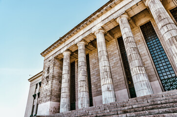 Buenos Aires, Argentina - December 21, 2022: The faculty of law building at the University of Buenos Aires