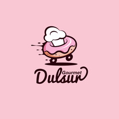 Donuts Gourmet Logo Vector Template