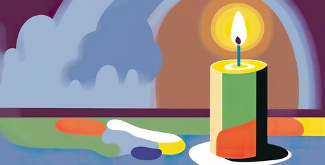 Candle light religious candle prayer gospel god faith creation heaven prayer poster template church hymns
template sunday service joy birthday easter spiritual digital painting
artistic abstract singl