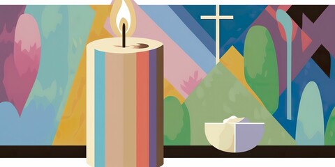 Candle light religious candle prayer gospel god faith creation heaven prayer poster template church hymns
template sunday service joy birthday easter spiritual digital painting
artistic abstract singl