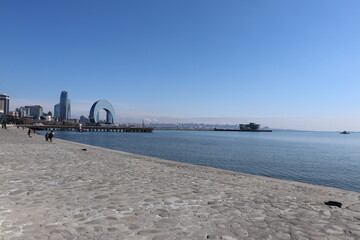 Boulevard of Baku during daytime.