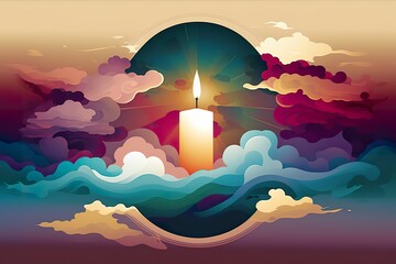 Candle light religious candle prayer gospel god faith creation heaven prayer poster template church hymns
template sunday service joy birthday easter spiritual digital painting
artistic abstract singl