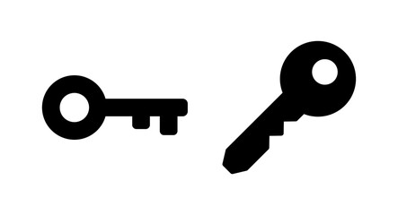 Key icon vector illustration. Key sign and symbol.