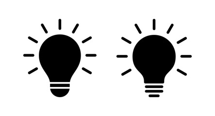 Lamp icon vector illustration. Light bulb sign and symbol. idea symbol.