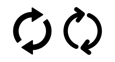 Refresh icon vector illustration. Reload sign and symbol. Update icon.