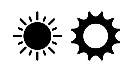 Sun icon vector illustration. Brightness sign and symbol.